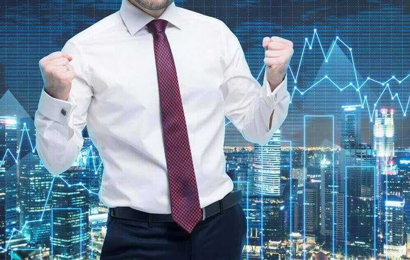 A Forex Trader Celebrating His Success