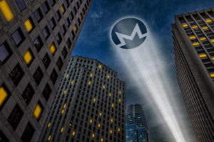monero sign in the sky projected