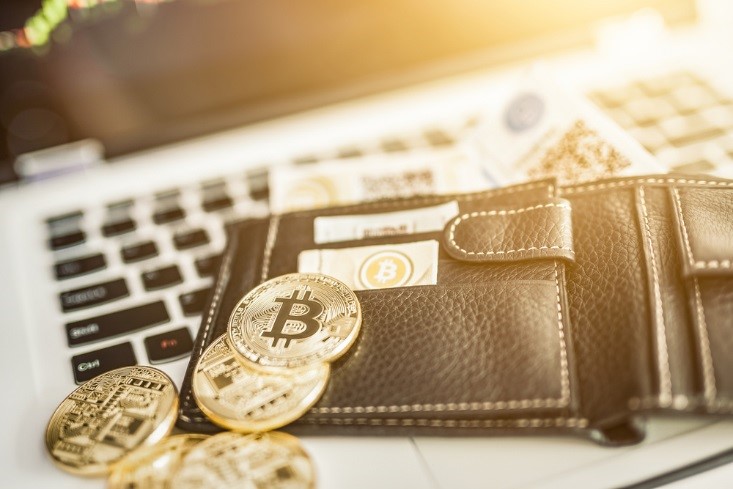 bitcoin wallet concept on laptop – FinanceBrokerage