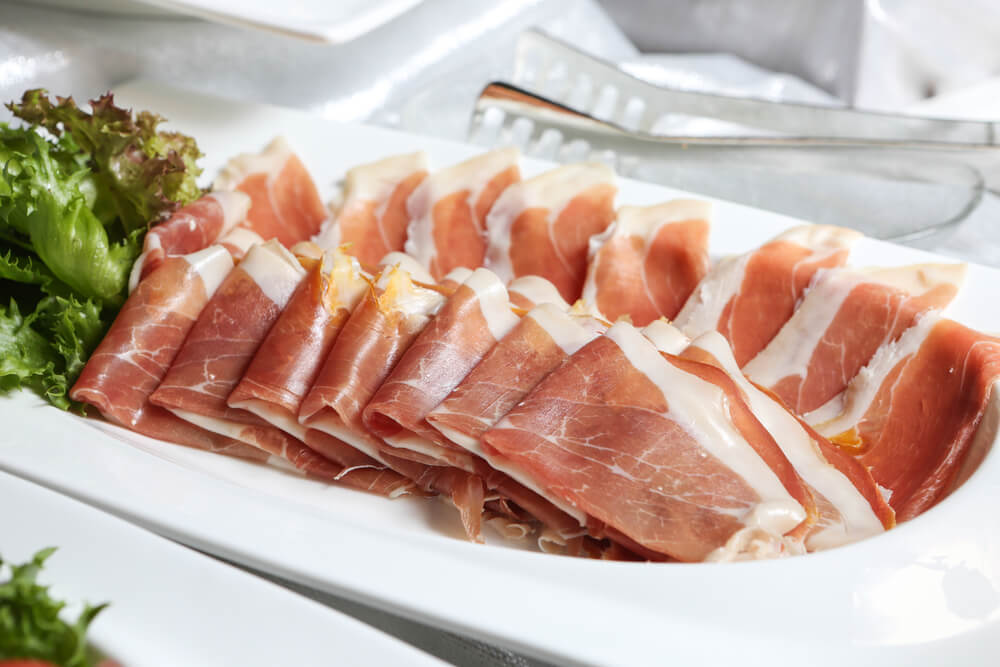 Smithfield: Ham sliced on the dish