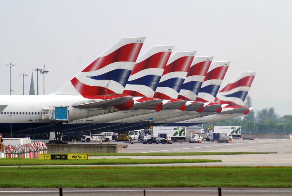 International Airlines Group: fleet of Boeings 747 of British Airways