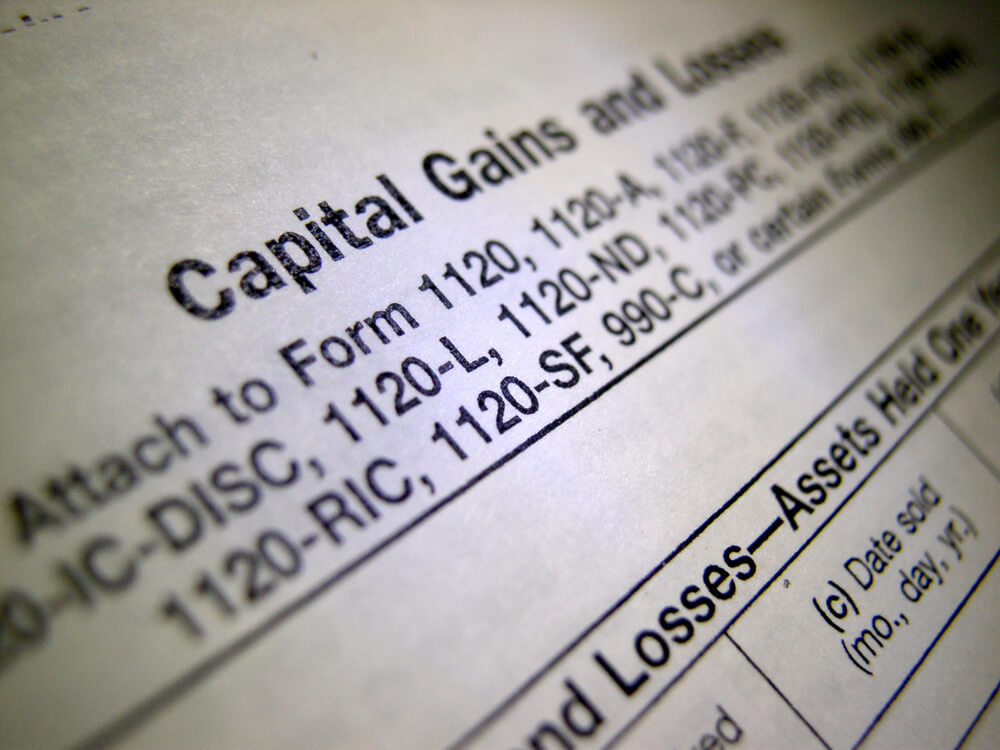 GAIN: IRS Capital Gains or Losses.