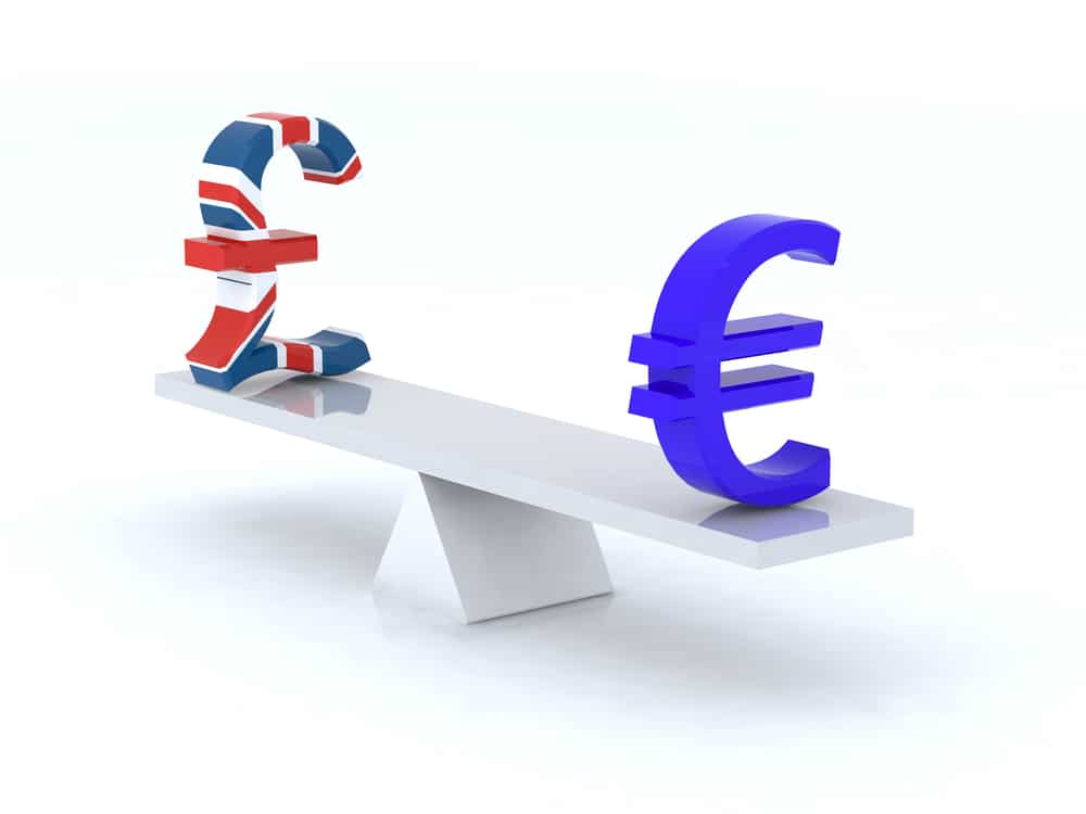 Euros y libras esterlinas
