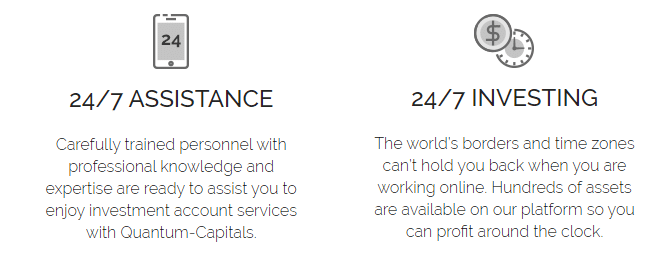 24/7 assistance 24/7 investing