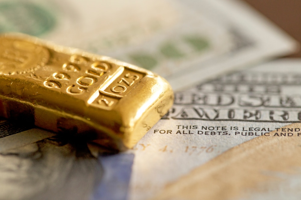 Gold prices rose as a pullback in Dollar lifted its demand