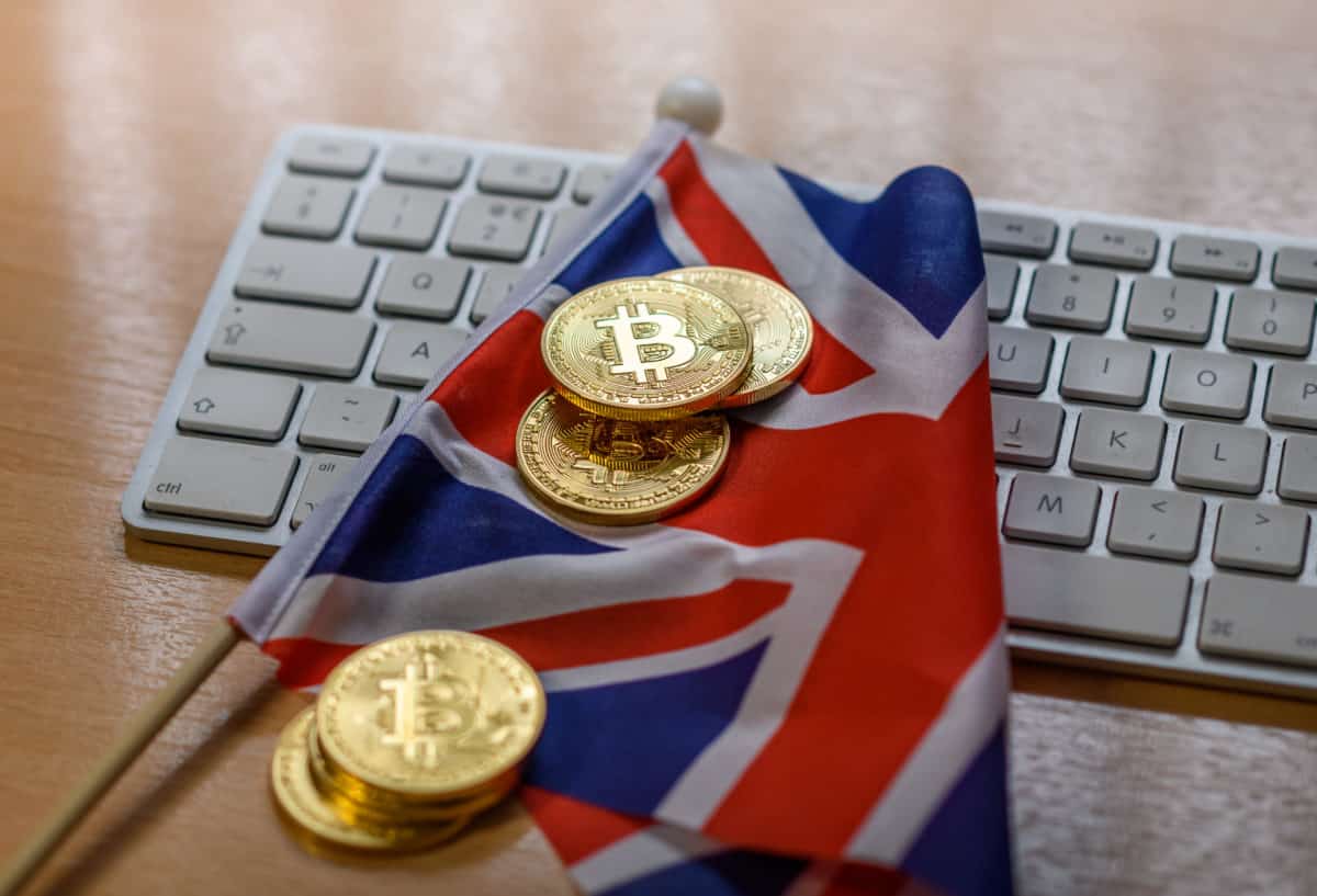 British flag, Bitcoin, Britcoin